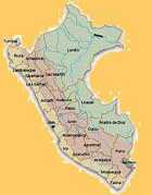 Mapa politico del Perú