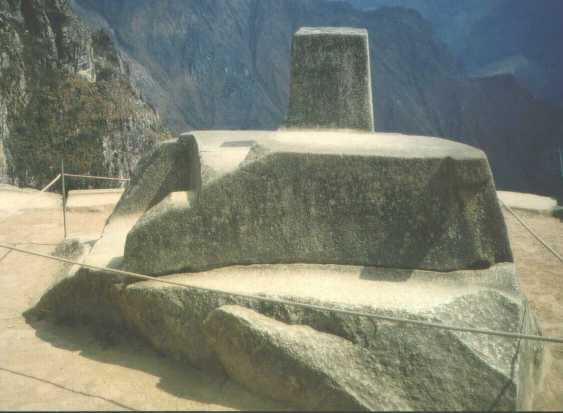 La piedra del sol de Machu Picchu